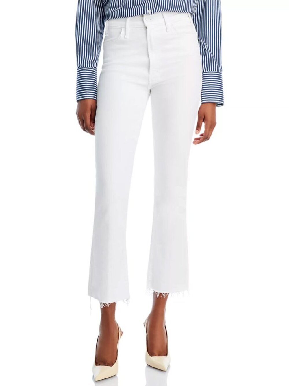 Mother The Hustler Ankle Fray Jeans in Fairest of Them All 30